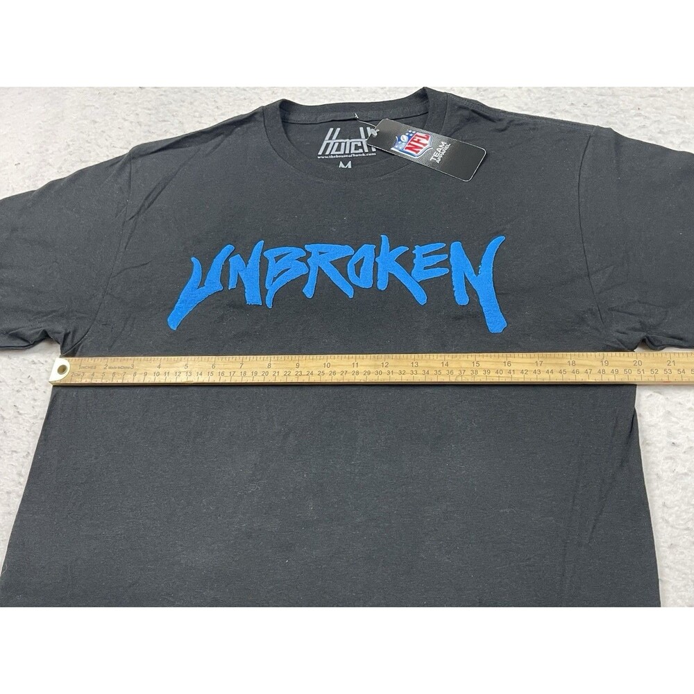 Detroit Lions Hutch Unbroken Men’s Medium Black Graphic Short Sleeve T-Shirt NWT - Picture 4 of 6